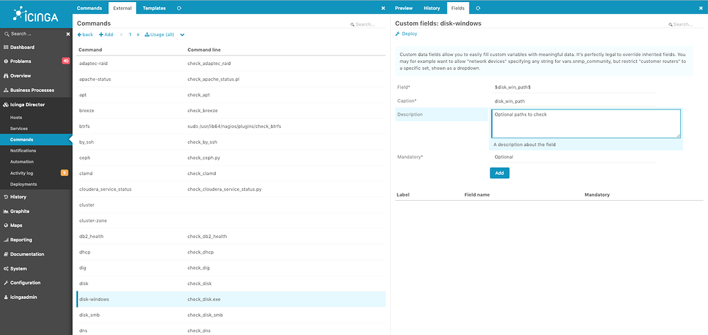 Director Service Sets: Add service checks based on host templates ...
