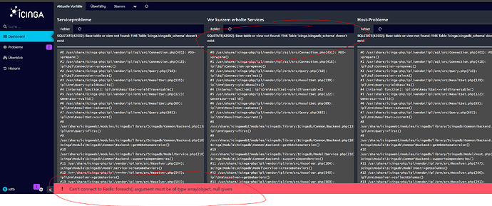 ICINGA_DB_ISSUE