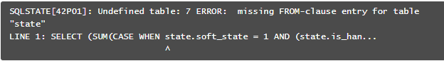 sqlerror